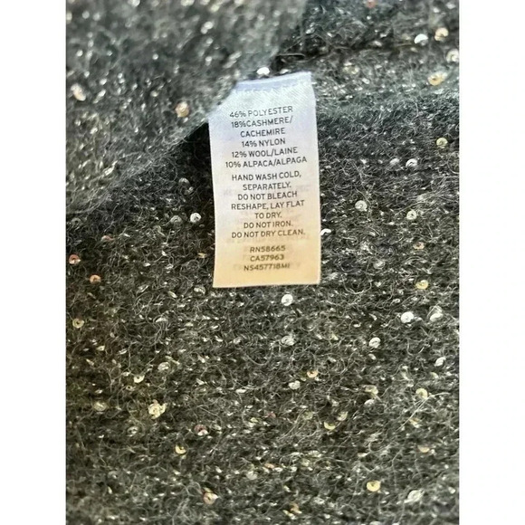 Nordstrom Signature Sequin Open Front Cardigan - Picture 3 of 6